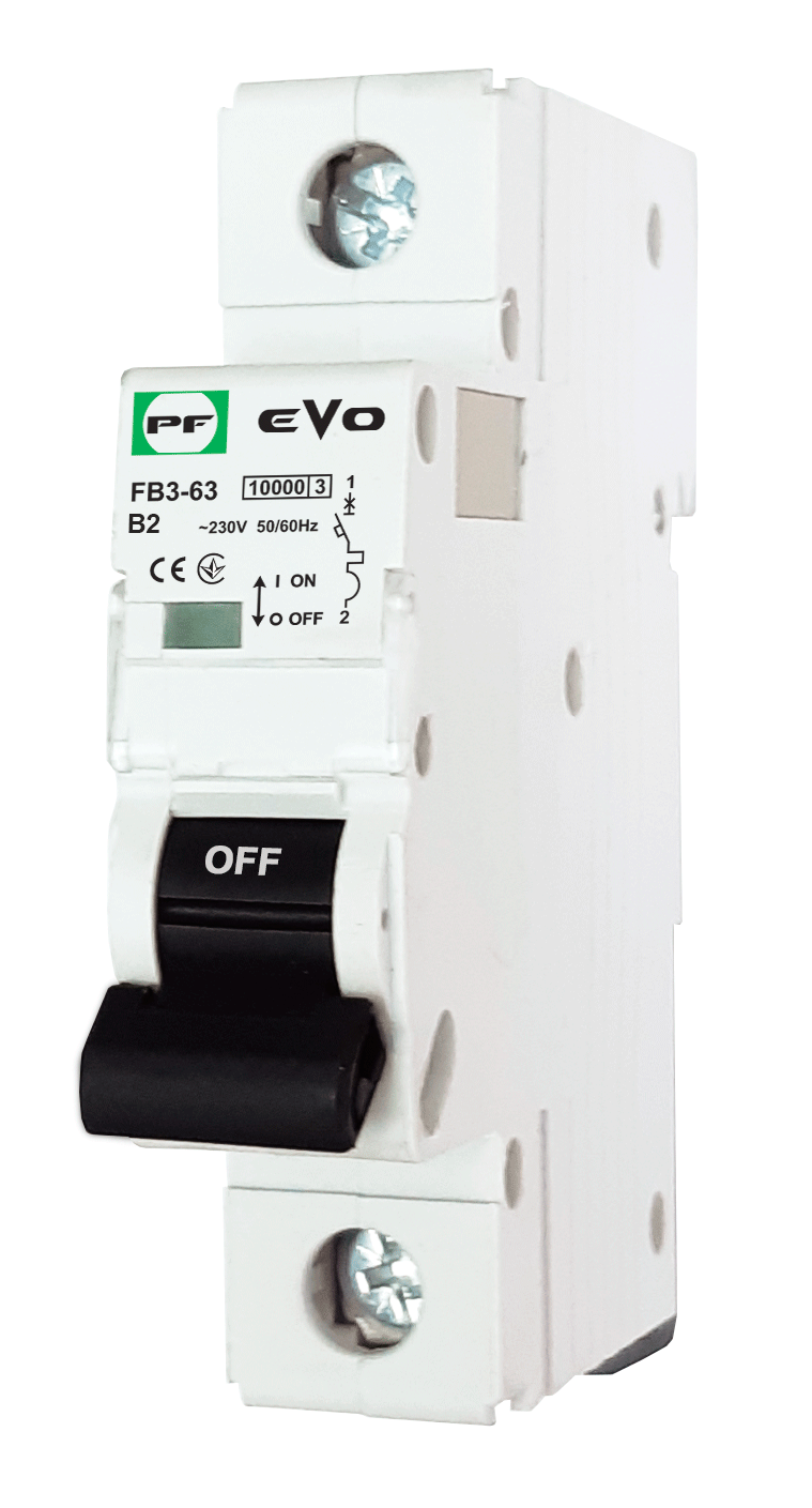 Модульний автоматичний вимикач FB3-63 EVO 1P B2