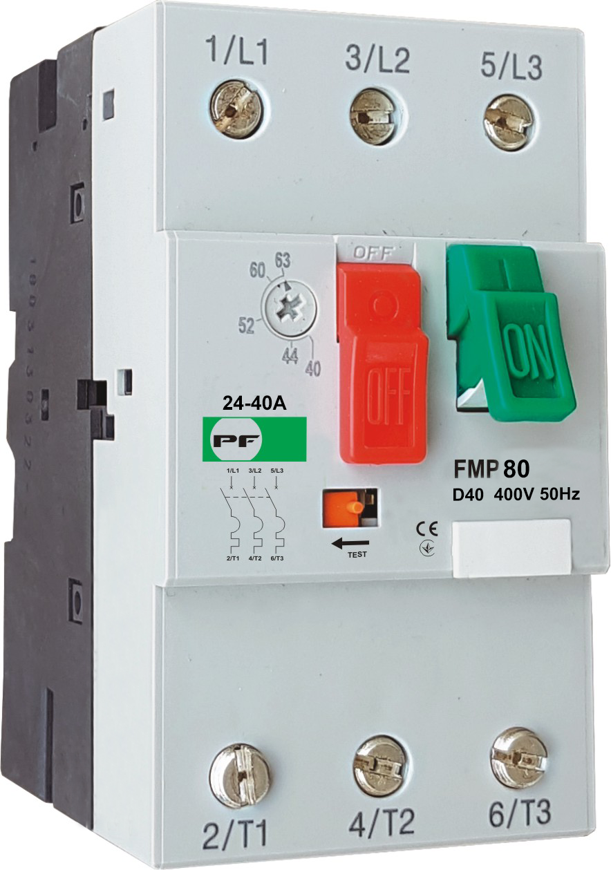 Автоматичний вимикач захисту двигуна FMP80    40A