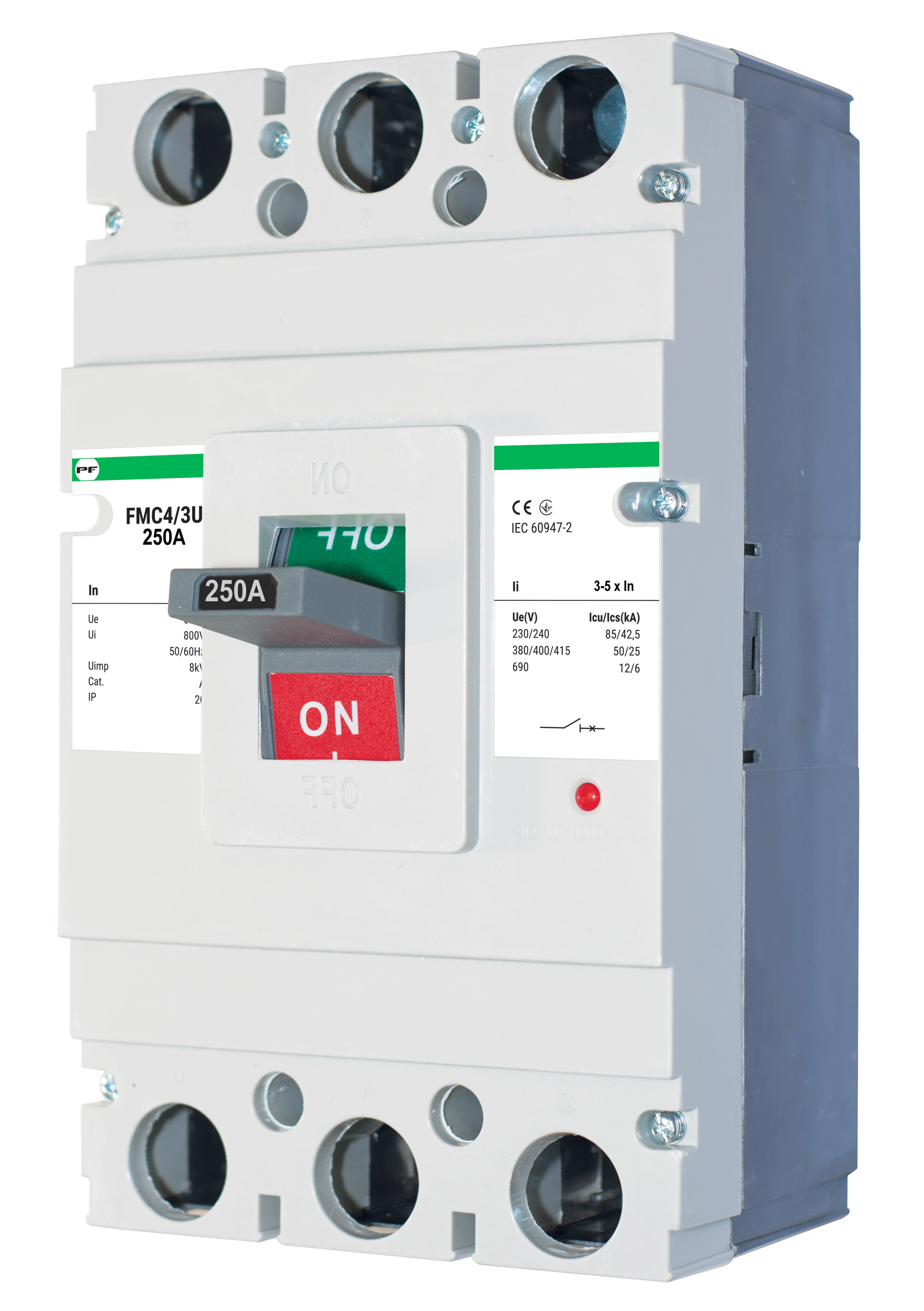 Автоматичний вимикач FMC4/3U 250A 3-5In