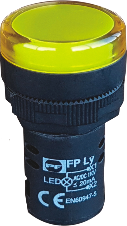 Індикаторна лампа FPL230Y (жовта)
