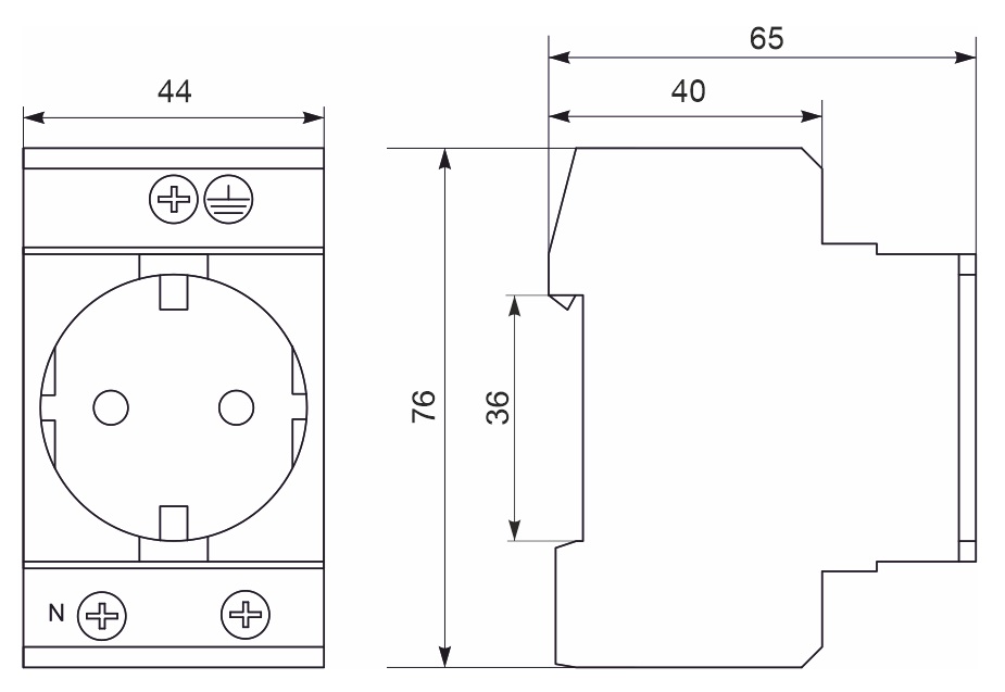 Розетка модульна RMD16 4823117808903 | Promfactor